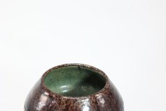 Belgian Art Pottery, Tall Earthenware Vase with Flamingo Frieze - Thumbnail 7
