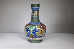 Gouda Holland, art Nouveau earthenware Rhodian vase - Thumbnail 6