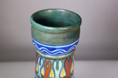 Gouda Holland, art Nouveau earthenware Rhodian vase - Thumbnail 7