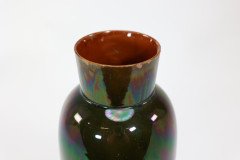 Dr. C Dresser for Linthorpe. A Large Vase with Raining Green & Subtle Blue Glaze - Thumbnail 3