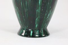 Dr. C Dresser for Linthorpe. A Large Vase with Raining Green & Subtle Blue Glaze - Thumbnail 6