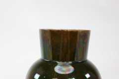 Dr. C Dresser for Linthorpe. A Large Vase with Raining Green & Subtle Blue Glaze - Thumbnail 8