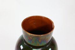 Dr. C Dresser for Linthorpe. A Large Vase with Raining Green & Subtle Blue Glaze - Thumbnail 9