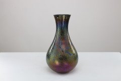 Royal Brierley Studio. A Colourful Iridescent Art Glass Vase - Thumbnail 3
