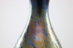 Royal Brierley Studio. A Colourful Iridescent Art Glass Vase - Thumbnail 6