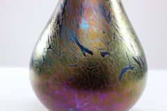 Royal Brierley Studio. A Colourful Iridescent Art Glass Vase - Thumbnail 9