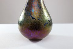 Royal Brierley Studio. A Colourful Iridescent Art Glass Vase - Thumbnail 7
