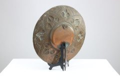 Arts & Crafts Copper Wall Plate with Floral Decoration c.1900 - Thumbnail 9