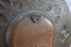 Arts & Crafts Copper Wall Plate with Floral Decoration c.1900 - Thumbnail 12
