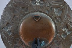 Arts & Crafts Copper Wall Plate with Floral Decoration c.1900 - Thumbnail 14