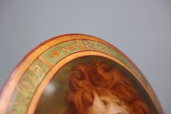 An Art Deco hand painted plate depicting Lois the Witch holding a black cat - Thumbnail 19