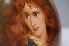 An Art Deco hand painted plate depicting Lois the Witch holding a black cat - Thumbnail 20