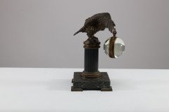 French Gilt Bronze Fob Watch Holder - Thumbnail 2