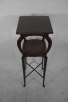Liberty & Co., attributed. A Tall Arts & Crafts Walnut Torchère with an Art Nouveau Style - Thumbnail 5