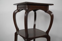 Liberty & Co., attributed. A Tall Arts & Crafts Walnut Torchère with an Art Nouveau Style - Thumbnail 11