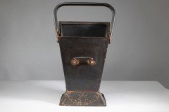Robert Hilton. An Arts & Crafts Copper Coal Bucket with a Single Flower in Seed - Thumbnail 6