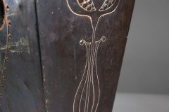Robert Hilton. An Arts & Crafts Copper Coal Bucket with a Single Flower in Seed - Thumbnail 12