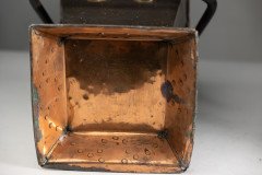 Robert Hilton. An Arts & Crafts Copper Coal Bucket with a Single Flower in Seed - Thumbnail 19