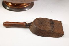 Dr. C Dresser for Benham & Froud (stamped Mark). An Aesthetic Movement Brass Fire Bucket & Shovel - Thumbnail 8