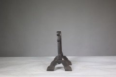 Henry Jeckyll Attributed, Robbins & Co., a Pair of Anglo-Japanese Cast Iron Fire Dogs - Thumbnail 5