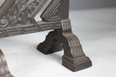 Henry Jeckyll Attributed, Robbins & Co., a Pair of Anglo-Japanese Cast Iron Fire Dogs - Thumbnail 13