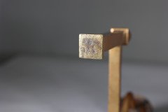 Dr. C. Dresser for Benham & Froud (stamped Mark). A Pair of Aesthetic Movement Brass Fire Dogs - Thumbnail 19