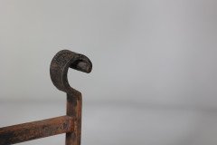 C. R. Ashbee for the Guild of Handicraft Attributed, an Early Pair of Hand Wrought Iron & Copper Fire Dogs - Thumbnail 18