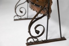 Liberty & Co., An Arts & Crafts Wrought Iron & Copper Pierced Floral Firescreen - Thumbnail 22