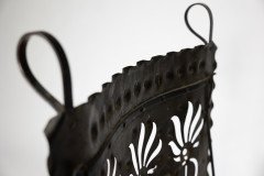 Liberty & Co., An Arts & Crafts Wrought Iron & Copper Pierced Floral Firescreen - Thumbnail 14