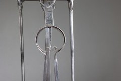 Thornton & Downer Attributed, a Set of Four Arts & Crafts Cotswold School Hand Made Steel Fire Tools - Thumbnail 12