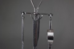 Thornton & Downer Attributed, a Set of Four Arts & Crafts Cotswold School Hand Made Steel Fire Tools - Thumbnail 13