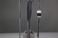 Thornton & Downer Attributed, a Set of Four Arts & Crafts Cotswold School Hand Made Steel Fire Tools - Thumbnail 14