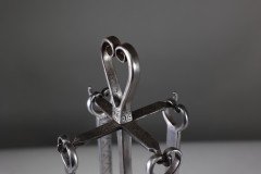 Thornton & Downer ( attributed. ). A Set of Four Arts & Crafts Cotswold School Hand Made Steel Fire Tools - Thumbnail 8