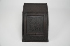 In the style of Daniel Cottier, Aesthetic Movement Dark Oak Coal Box - Thumbnail 2