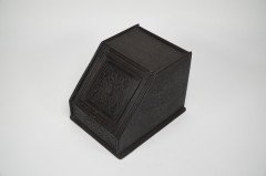 In the style of Daniel Cottier, Aesthetic Movement Dark Oak Coal Box - Thumbnail 3