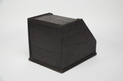 In the style of Daniel Cottier, Aesthetic Movement Dark Oak Coal Box - Thumbnail 7