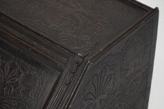 In the style of Daniel Cottier, Aesthetic Movement Dark Oak Coal Box - Thumbnail 13