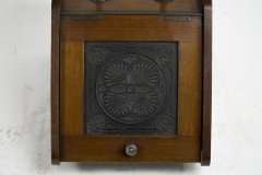 Thomas Jeckyll for Barnard Bishop & Barnard. A Rare Aesthetic Anglo-Japanese Walnut Coal Box - Thumbnail 9