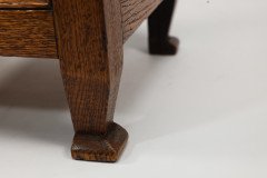 John Pearson Attributed, an Arts & Crafts Log or Coal Box with Fleur De Lys Details - Thumbnail 16