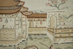 An Anglo-Japanese Oak Firescreen with a Torii Gate Detail & Japanese River Scene - Thumbnail 12