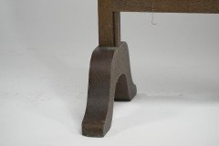 An Anglo-Japanese Oak Firescreen with a Torii Gate Detail & Japanese River Scene - Thumbnail 14
