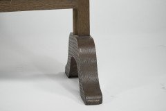 An Anglo-Japanese Oak Firescreen with a Torii Gate Detail & Japanese River Scene - Thumbnail 15