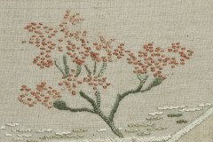 An Anglo-Japanese Oak Firescreen with a Torii Gate Detail & Japanese River Scene - Thumbnail 9