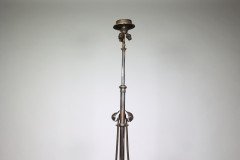 Jesson Birkett Attributed, an Arts & Crafts hand hammered copper standard floor lamp - Thumbnail 17