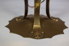 Arthur Dixon for the Birmingham Guild of Handicraft. A Rare Arts & Crafts Brass Table Lamp - Thumbnail 9