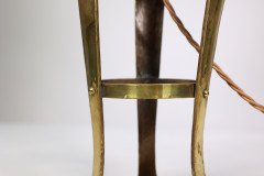 Arthur Dixon for the Birmingham Guild of Handicraft. A Rare Arts & Crafts Brass Table Lamp - Thumbnail 7