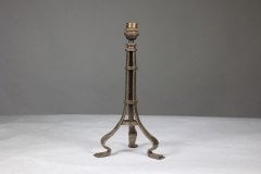 Birmingham Guild of Handicraft, attributed. An Arts & Crafts Iron Table Lamp - Thumbnail 3