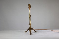 W. A. S. Benson, Arts & Crafts Brass Table Lamp with Serpent Tail - Thumbnail 6