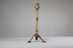 W. A. S. Benson. A Pair of Arts & Crafts Brass Table Lamps with a Serpent Style Tails - Thumbnail 9