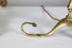 W. A. S. Benson. A Pair of Arts & Crafts Brass Table Lamps with a Serpent Style Tails - Thumbnail 15